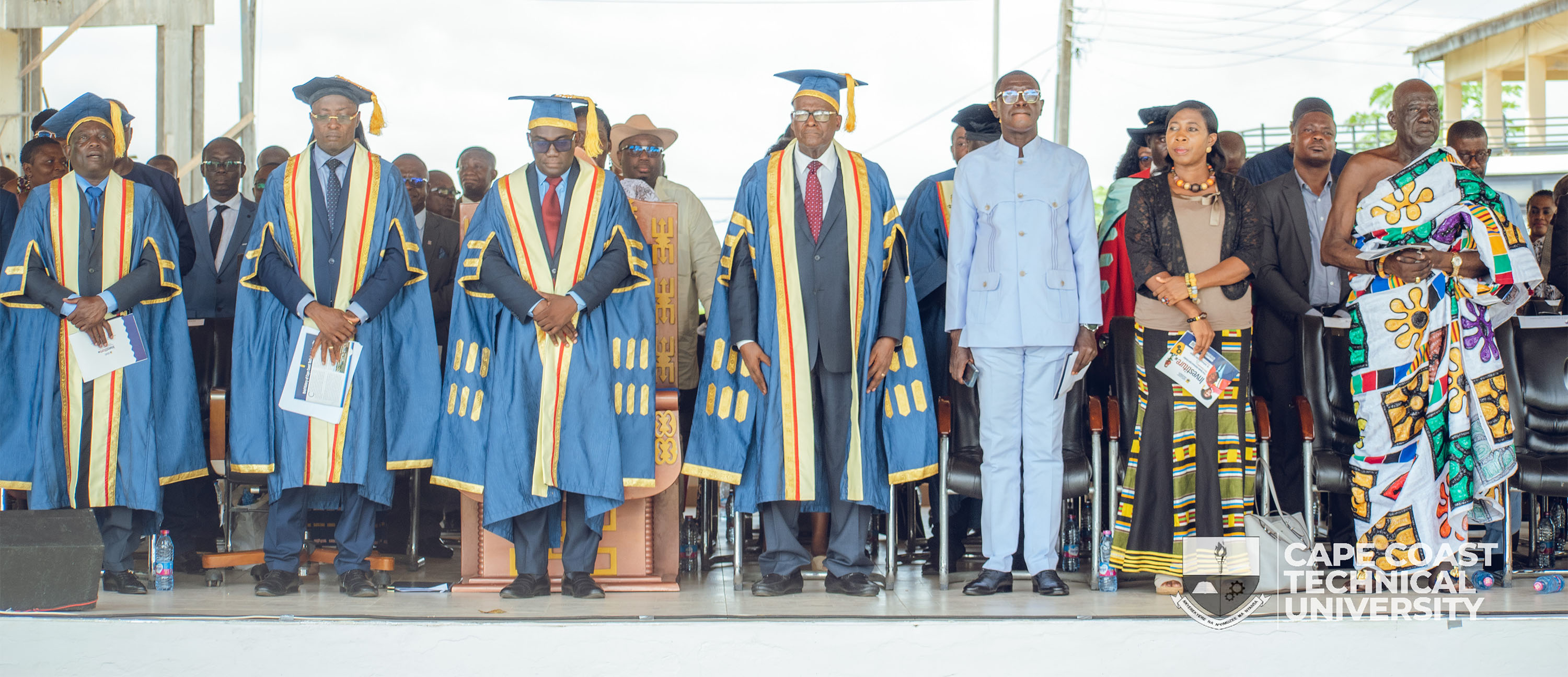 CAPE COAST TECHNICAL UNIVERSITY INDUCTS THE VICE-CHANCELLOR AND REGISTRAR INTO OFFICE.