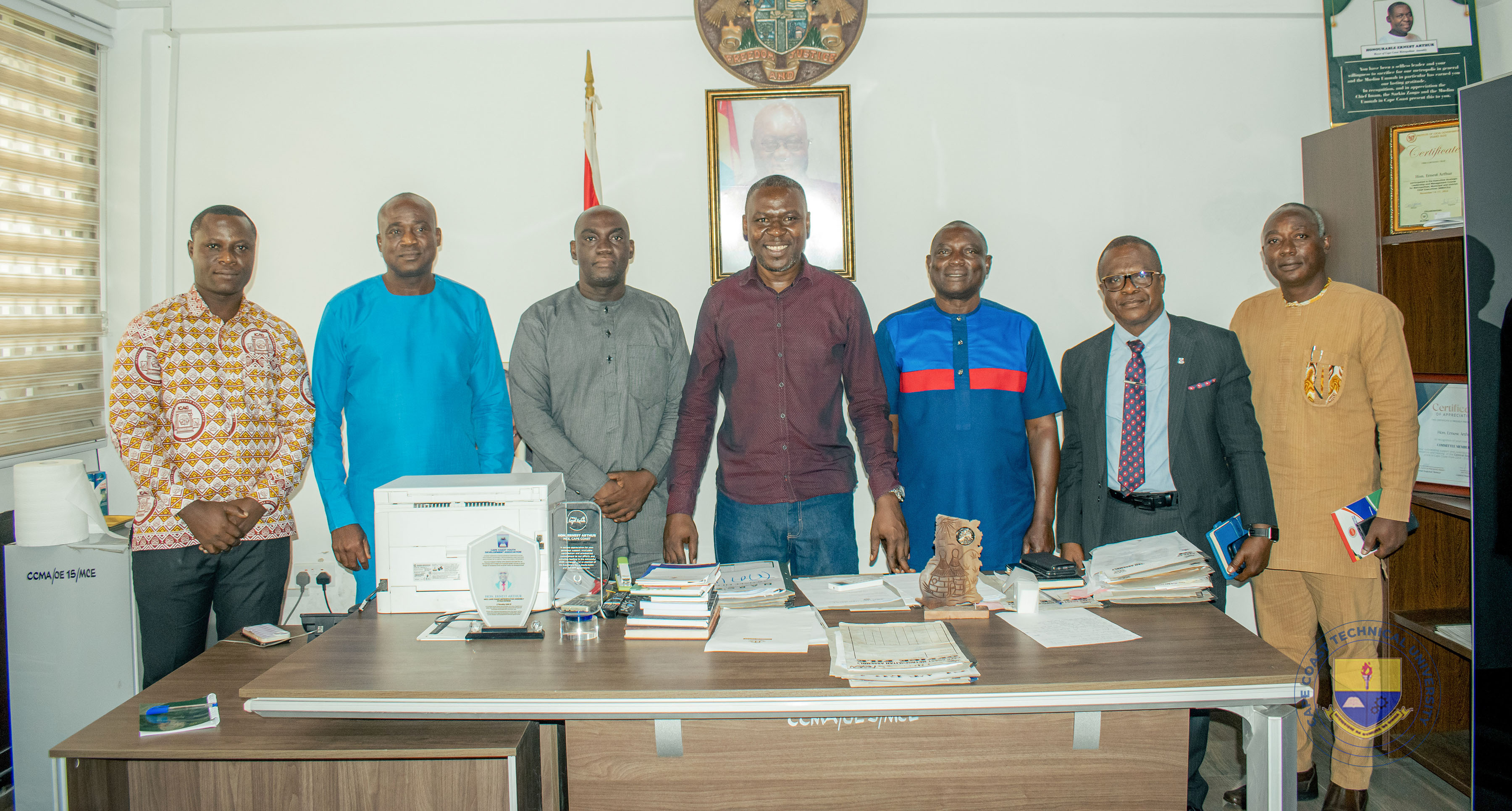 Vice-Chancellor and Other University Officials paid a Courtesy Call on MCE of Cape Coast Metropolitan Assembly