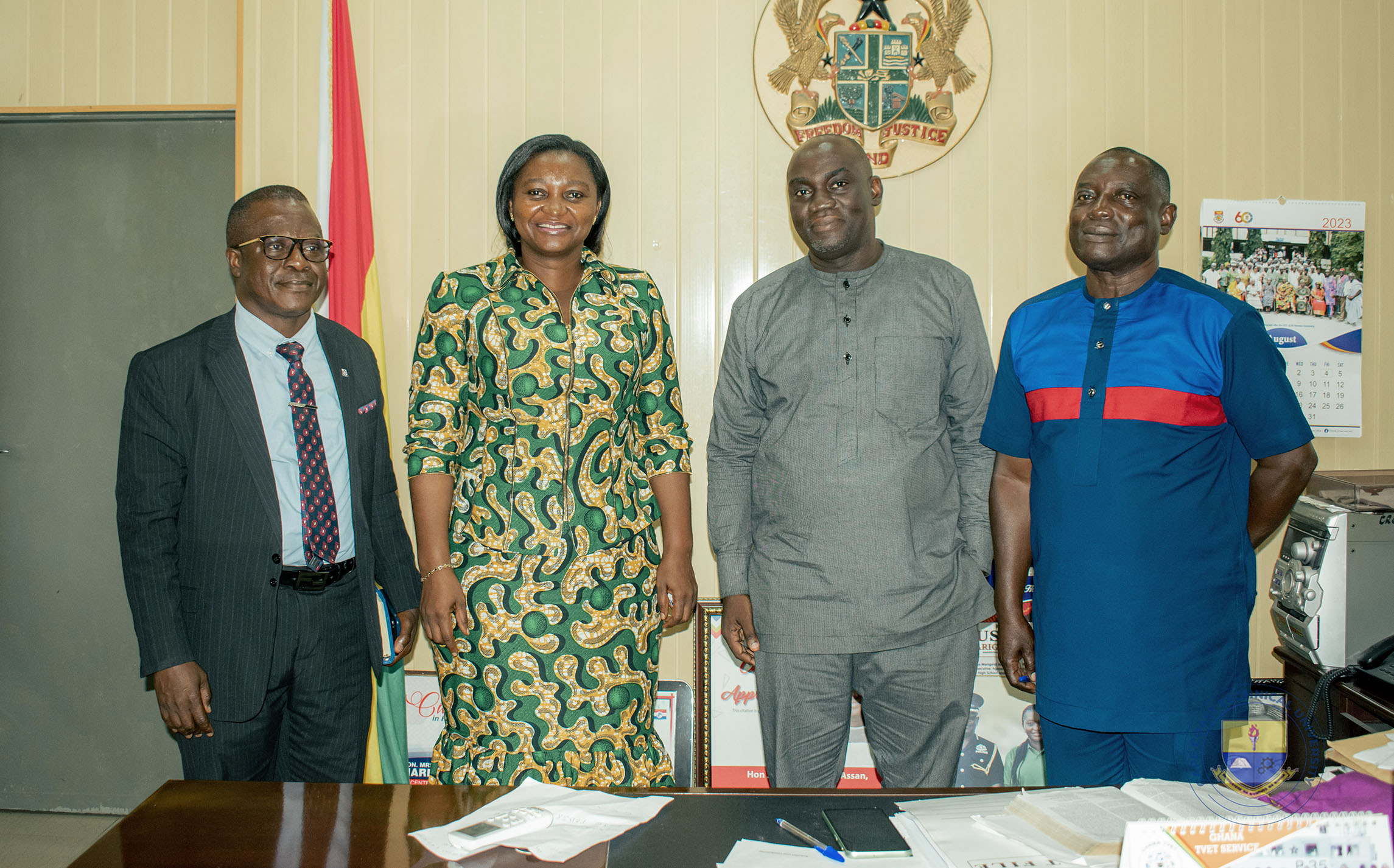 Vice-Chancellor and Other University Officials paid a Courtesy Call on the Central Regional Minister