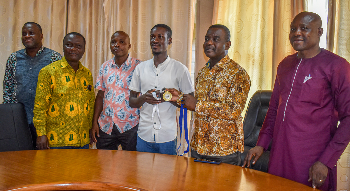 Worldskills Africa Champion Presents Medals To Management Of Cape Coast Technical University
