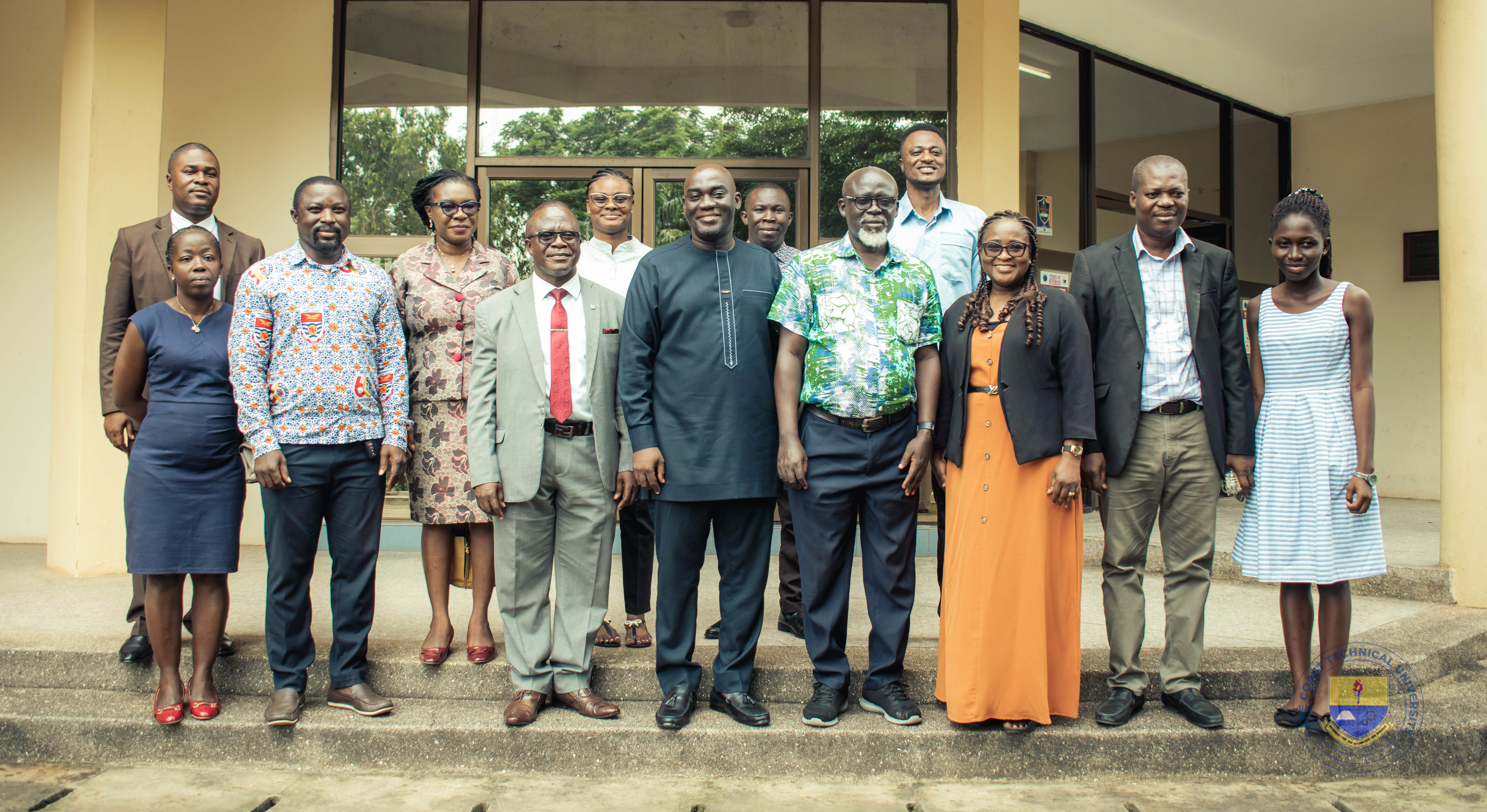 STAFF OF THE COLLEGE OF HUMANITIES AND LEGAL STUDIES (CHLS), UCC PAYS A COURTESY CALL ON THE VICE-CHANCELLOR OF  CAPE COAST TECHNICAL UNIVERSITY (CCTU)